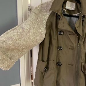 Anthropologie Jack with sequence sleeves